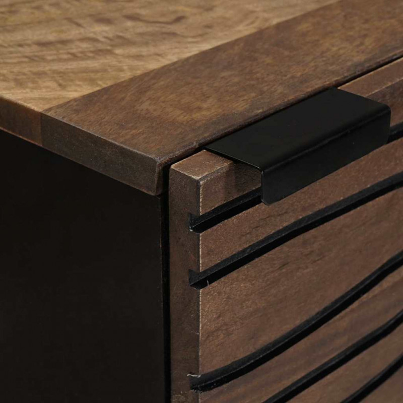 Highboard Brązowy 40 x 33 x 110 cm lite drewno mango