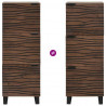 Highboard Brązowy 40 x 33 x 110 cm lite drewno mango
