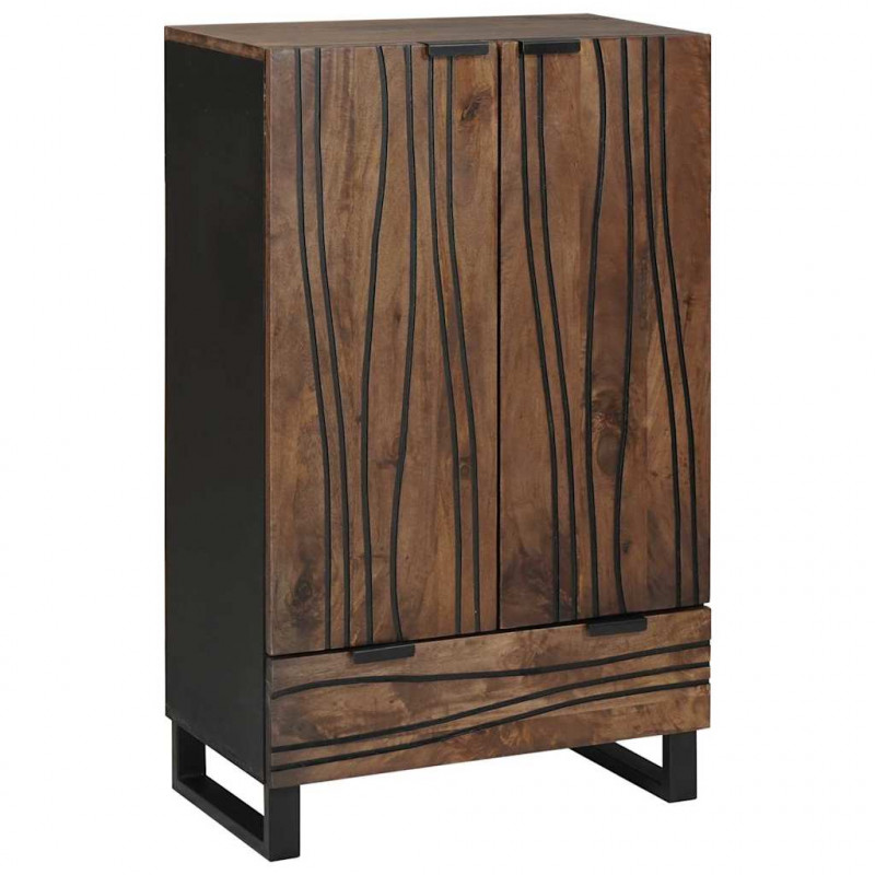 Wysoki Stolik Brązowy 60 x 33 x 100 cm lite drewno mango