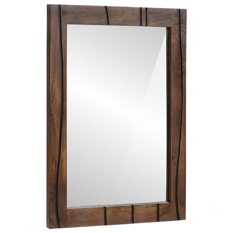 Lustro łazienkowe Montowane na ścianie Brązowy 70 x 50 x 2,5 cm