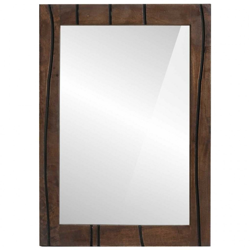 Lustro łazienkowe Montowane na ścianie Brązowy 70 x 50 x 2,5 cm