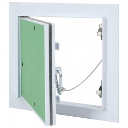 Panel dostępu Zielony i Srebrny 20 x 20 cm