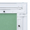 Panel dostępu Zielony i Srebrny 20 x 20 cm