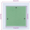 Panel dostępu Zielony i Srebrny 20 x 20 cm