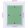 Panel dostępu Zielony i Srebrny 20 x 25 cm