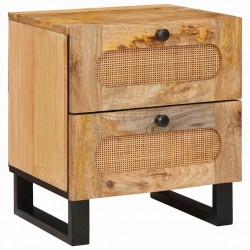 Szafka Nocna Naturalny 40 x 33 x 46 cm Drewno z mango