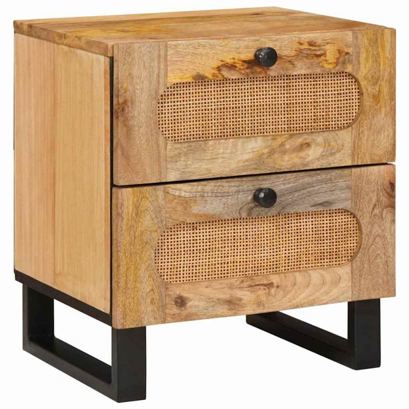 Szafka Nocna Naturalny 40 x 33 x 46 cm Drewno z mango