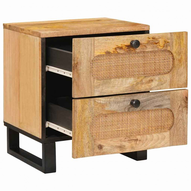 Szafka Nocna Naturalny 40 x 33 x 46 cm Drewno z mango