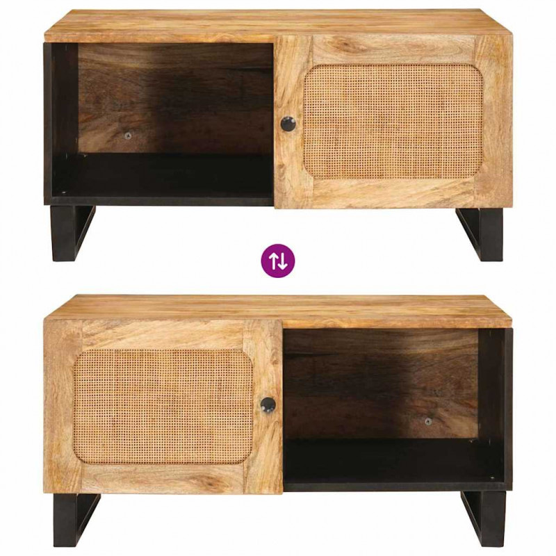 Stolik kawowy Naturalny 80 x 50 x 40 cm Drewno z mango