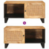 Stolik kawowy Naturalny 80 x 50 x 40 cm Drewno z mango