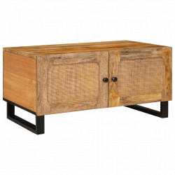 Stolik kawowy Naturalny 80 x 50 x 40 cm Drewno z mango