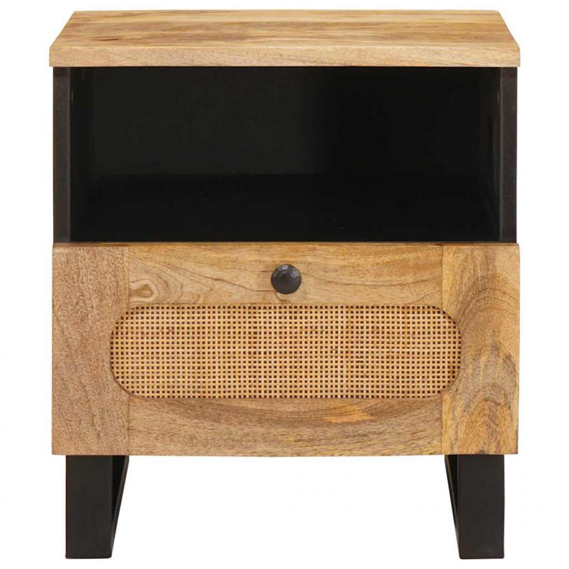 Szafka Nocna Naturalny 40 x 33 x 46 cm Drewno z mango