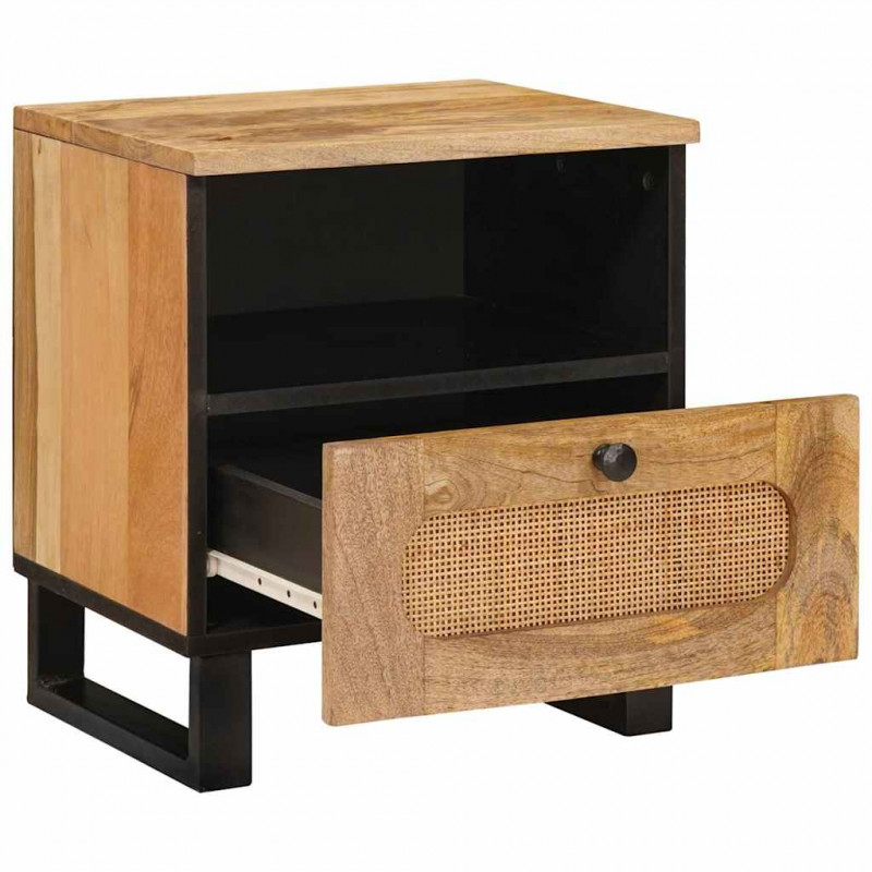 Szafka Nocna 2 pcs Naturalny 40 x 33 x 46 cm Drewno z mango