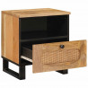 Szafka Nocna 2 pcs Naturalny 40 x 33 x 46 cm Drewno z mango