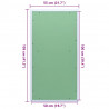 Panel dostępu Zielony i Srebrny 55 x 105 cm