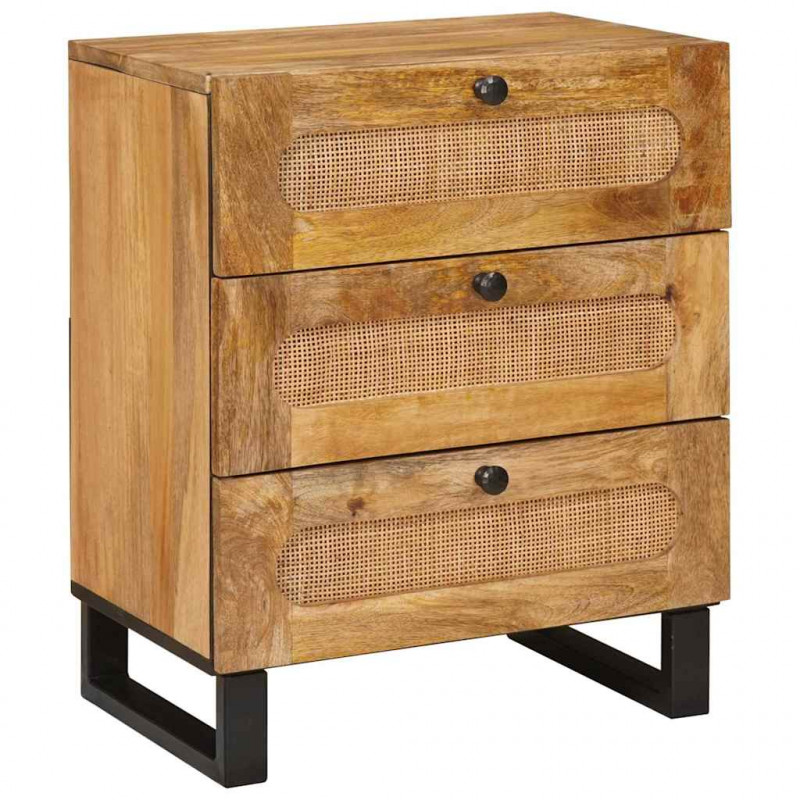 Szafka Nocna Naturalny 50 x 33 x 62 cm Drewno z mango