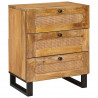 Szafka Nocna Naturalny 50 x 33 x 62 cm Drewno z mango