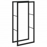 Stojak na drewno opałowe czarny 55x30x116 cm stalowy