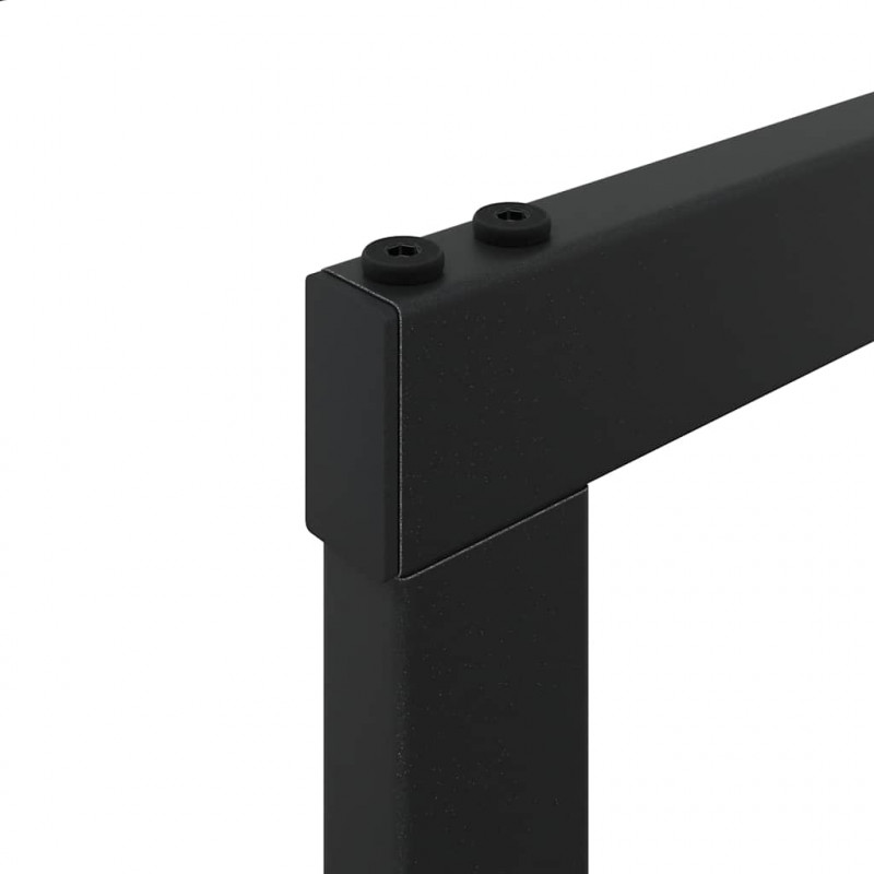 Stojak na drewno opałowe czarny 55x30x116 cm stalowy