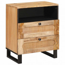 Szafka Nocna Naturalny 50 x 33 x 62 cm Drewno z mango