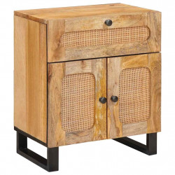 Szafka Nocna Naturalny 50 x 33 x 60 cm Drewno z mango