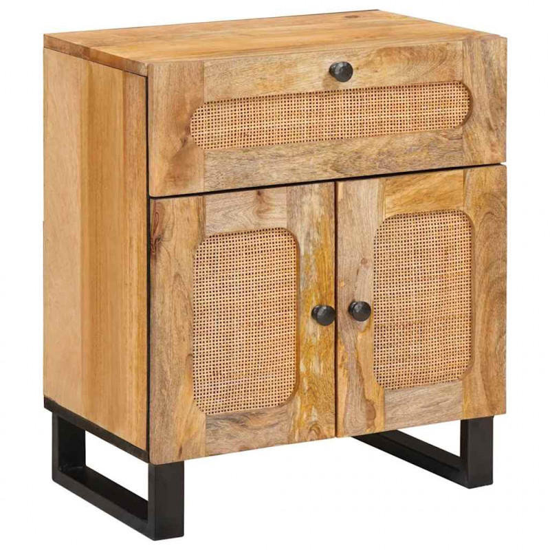 Szafka Nocna Naturalny 50 x 33 x 60 cm Drewno z mango