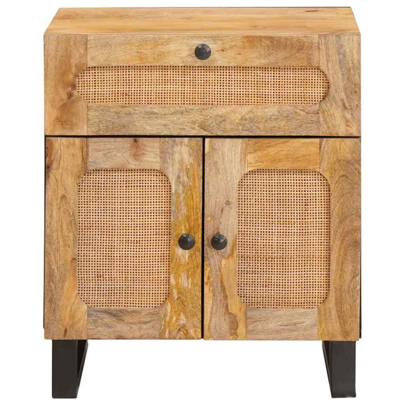 Szafka Nocna Naturalny 50 x 33 x 60 cm Drewno z mango