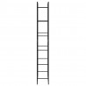 Stojak na drewno opałowe czarny 50x30x209 cm stalowy