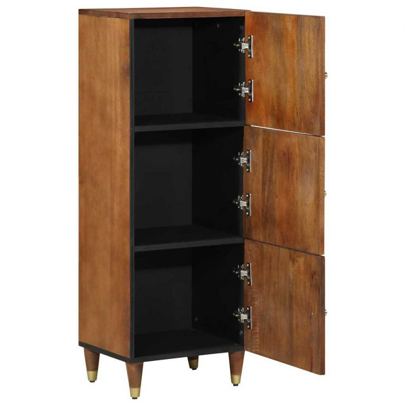 Highboard z półką Brązowy 40 x 33 x 110 cm Drewno z mango