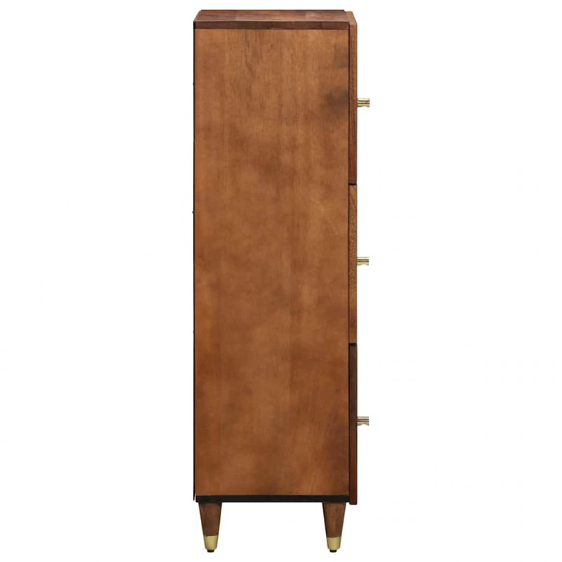 Highboard z półką Brązowy 40 x 33 x 110 cm Drewno z mango