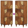 Highboard z półką Brązowy 40 x 33 x 110 cm Drewno z mango