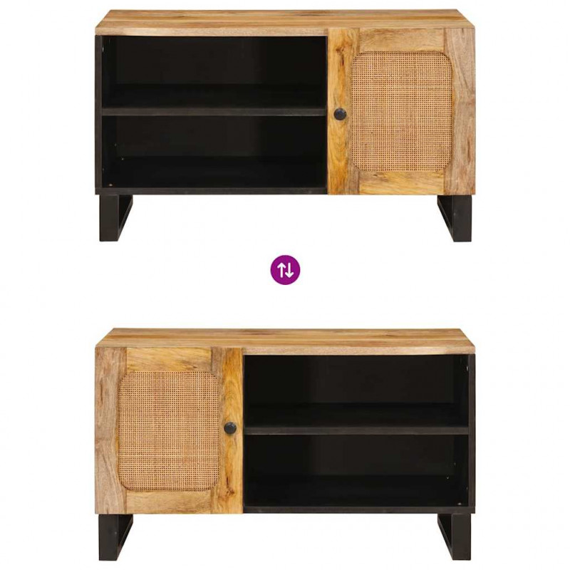 Szafka pod telewizor Brązowy 80 x 33 x 46 cm Drewno z mango