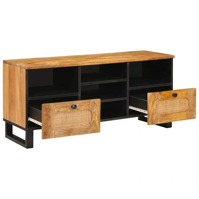 Szafka pod telewizor Brązowy 100 x 33 x 46 cm Drewno z mango