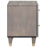 Szafka Nocna 2 pcs Szary 40 x 33 x 46 cm Drewno z mango