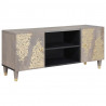 Szafka pod telewizor Szary 105 x 33 x 46 cm Drewno z mango