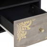 Szafka pod telewizor Szary 70 x 33 x 46 cm Drewno z mango
