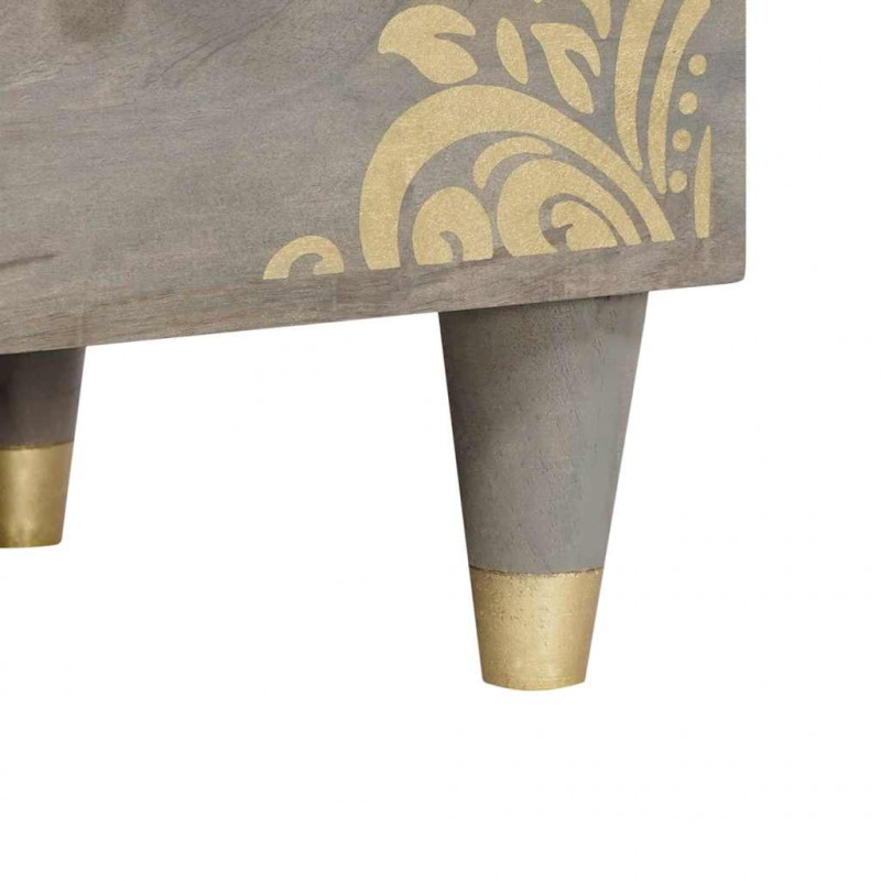 Szafka pod telewizor Szary 70 x 33 x 46 cm Drewno z mango