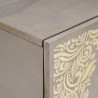 Stolik kawowy Szary 80 x 50 x 40 cm Drewno z mango
