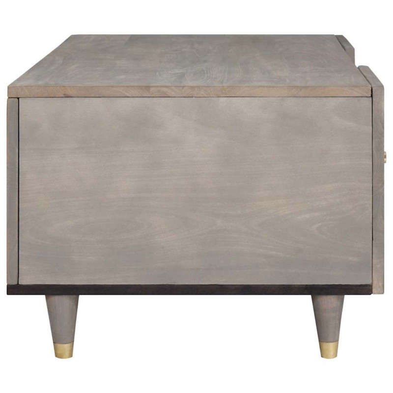 Stolik kawowy Szary 100 x 54 x 40 cm Drewno z mango