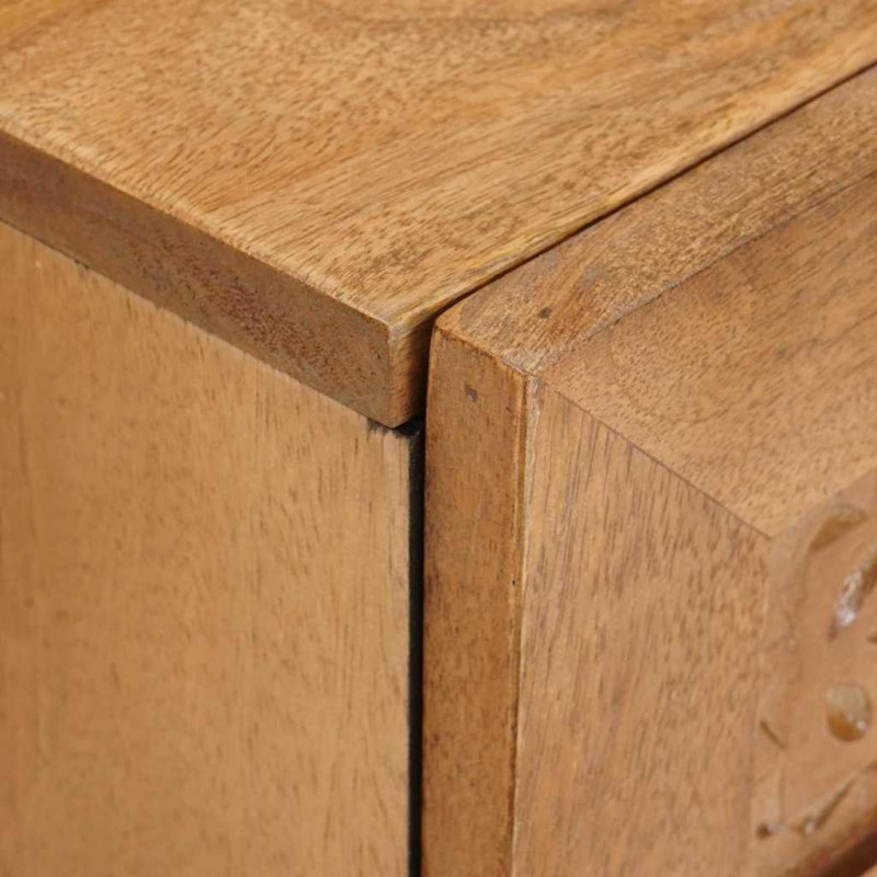 Szafka Nocna z szufladą 2 pcs Jasny Brąz 40 x 33 x 46 cm