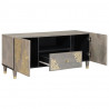 Szafka pod telewizor Szary 105 x 33 x 46 cm Drewno z mango