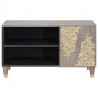 Szafka pod telewizor Szary 80 x 33 x 46 cm Drewno z mango
