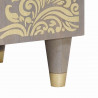 Szafka pod telewizor Szary 80 x 33 x 46 cm Drewno z mango