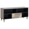 Szafka pod telewizor Szary 100 x 33 x 46 cm Drewno z mango