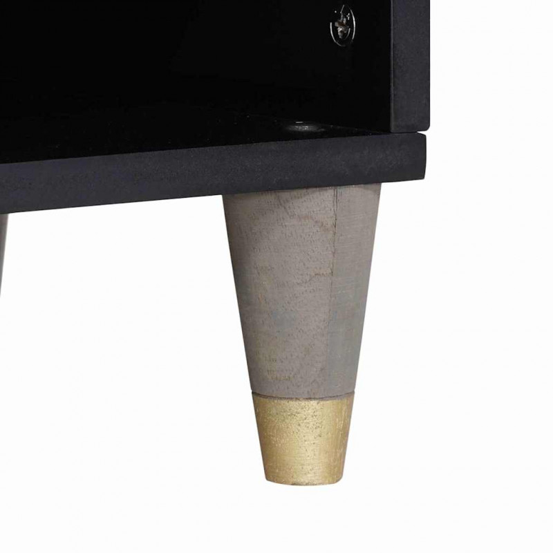 Szafka pod telewizor Szary 100 x 33 x 46 cm Drewno z mango