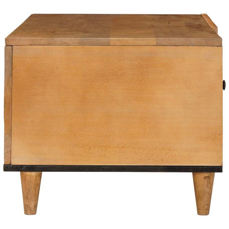 Stolik kawowy Jasny Brąz 80 x 50 x 40 cm Lite drewno akacjowe