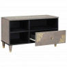 Szafka pod telewizor Szary 80 x 33 x 46 cm Drewno z mango