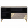Szafka pod telewizor Szary 80 x 33 x 46 cm Drewno z mango