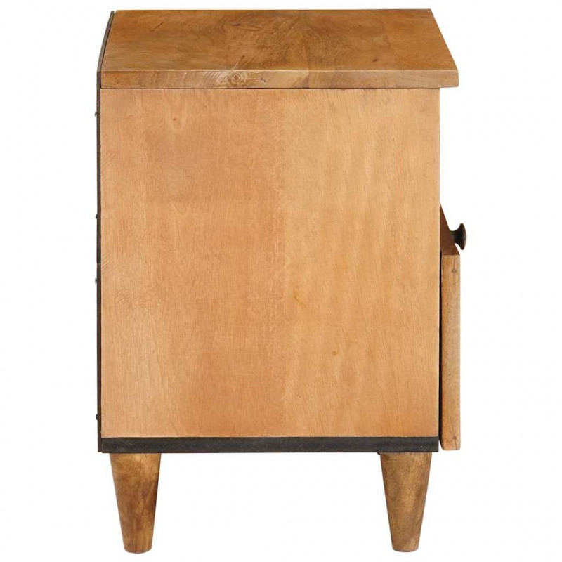 Szafka Nocna z szufladą 2 pcs Jasny Brąz 40 x 33 x 46 cm