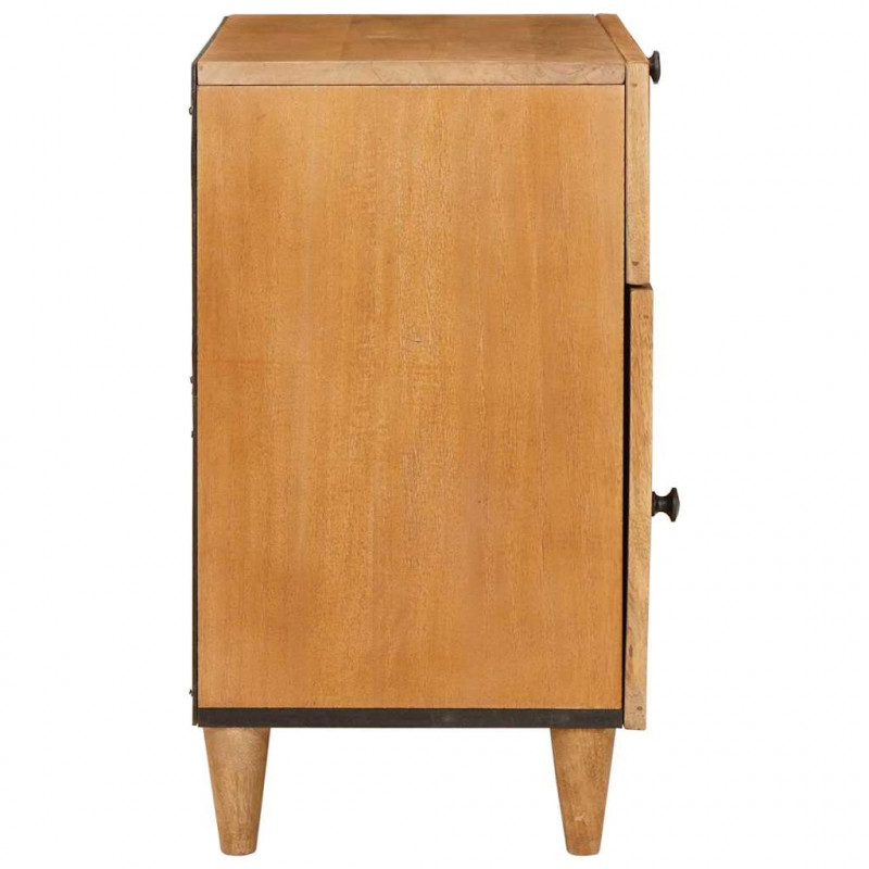 Szafka Nocna Jasny Brąz 50 x 33 x 60 cm Lite drewno akacjowe